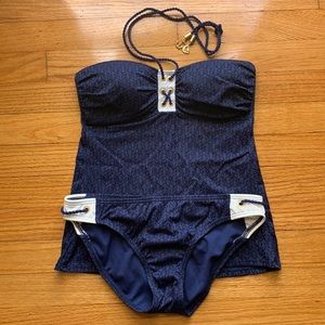 Sperry two piece swimsuit with anchor detail